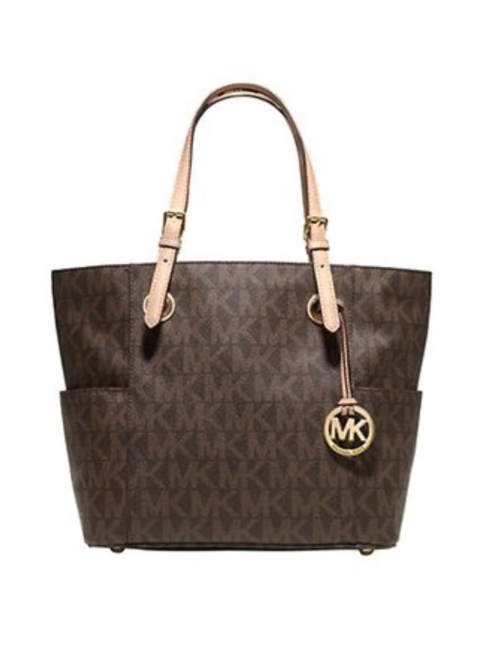 Michael Kors EAST WEST JET SET SIGNATURE LOGO Tote Bag